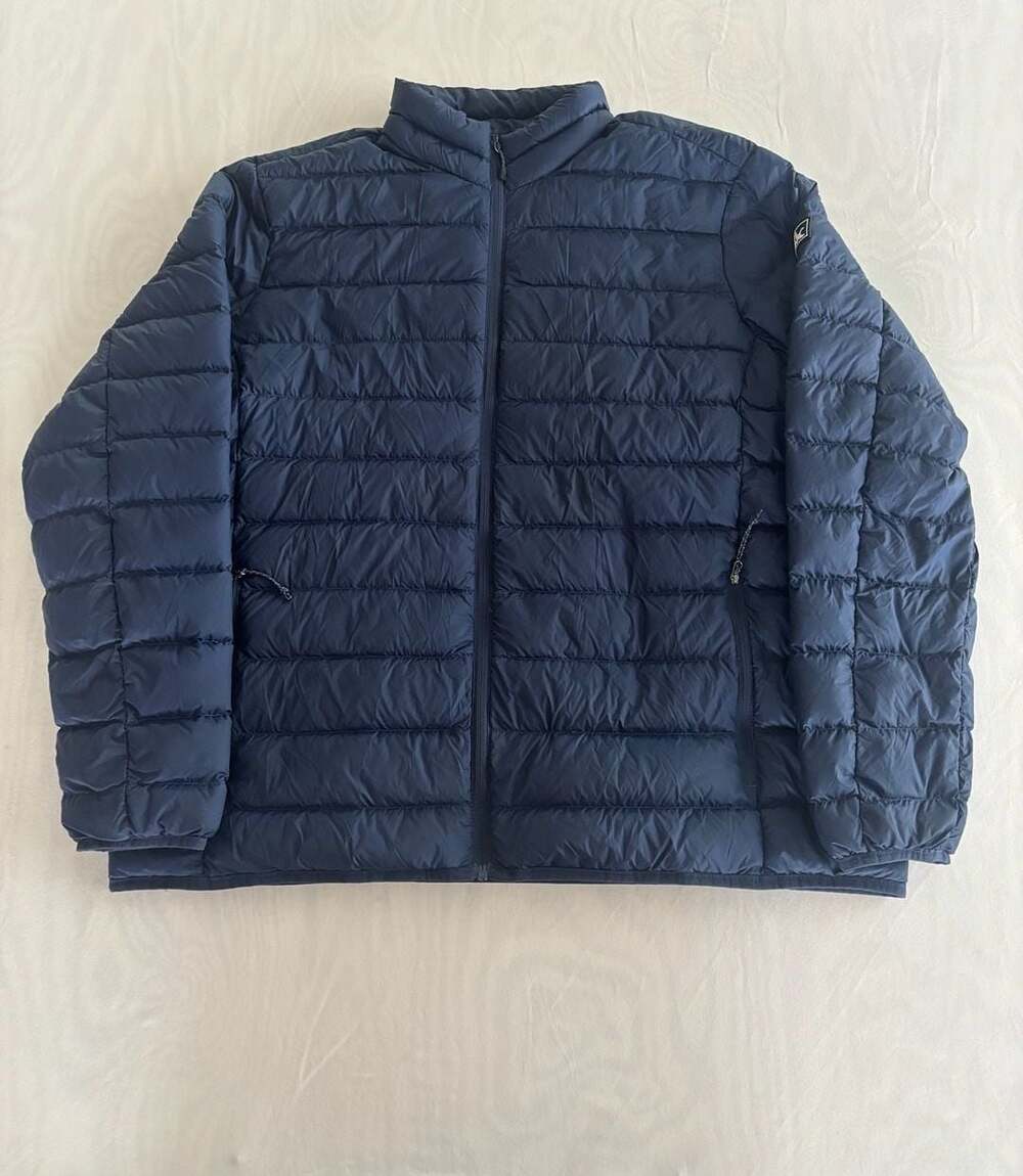 Eddie Bauer Down 650 Packable Puffer Jacket Men's M Navy Blue